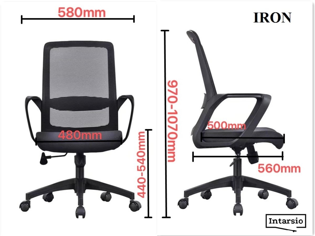 Кресло IRON Черный/Синий/Черный IRONBL Altek mebli