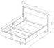 Кровать Baltic 160 Дуб балтийский/Черный PFH-091380 фото 4 Altek mebli