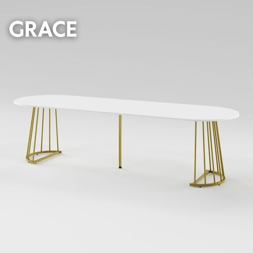 Розсувний стіл GRACE D3500 Білий/Золотий MRM480161 Altek mebli