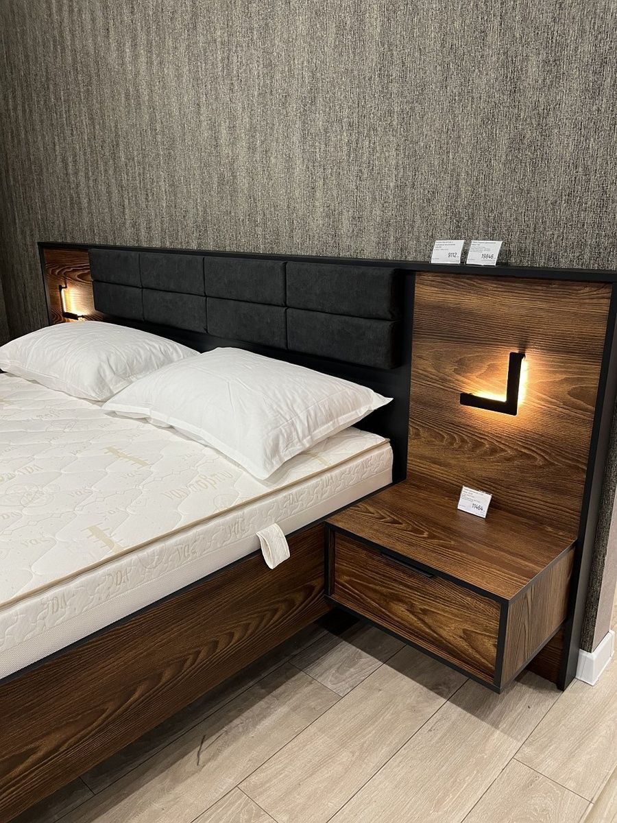Кровать Hilton 160 Каштан/Антрацит  PFH-091084 Altek mebli