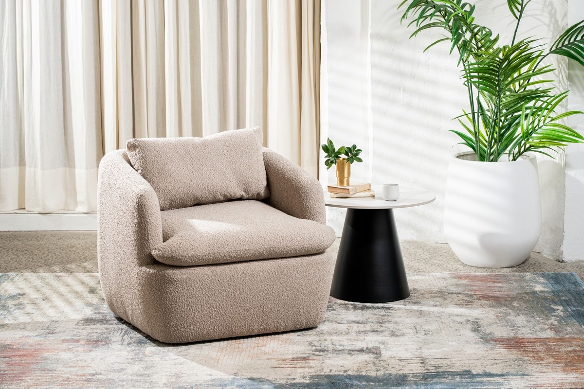 Крісло поворотне Гарібальді Капучіно Vetro Mebel Armchair-swivel-garibaldi-cappuccino Altek mebli