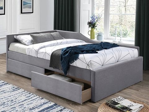 Кровать ELIOT VELVET 120X200 ELIOTV120SZ Altek mebli