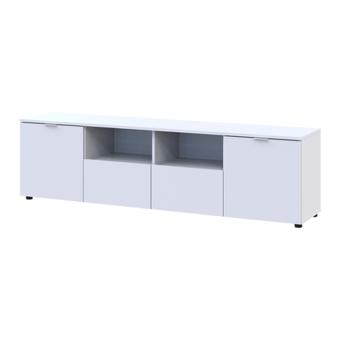 Комод Doros Рон 4 Білий 2 фасади 2 шухляди 180х38х50 (44900221) 44900221 Altek mebli