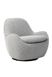 Крісло поворотне Каллісто Сірий Vetro Mebel Callisto-gray- ripples-swivel-chair фото 1 Altek mebli