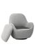 Крісло поворотне Каллісто Сірий Vetro Mebel Callisto-gray- ripples-swivel-chair фото 6 Altek mebli