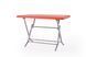 Садовий стіл Rattan metal 70x120 червоний 610274 Altek mebli