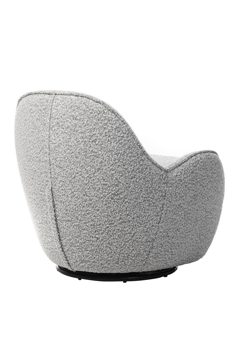 Кресло поворотное Каллисто Серый Vetro Mebel Callisto-gray- ripples-swivel-chair Altek mebli