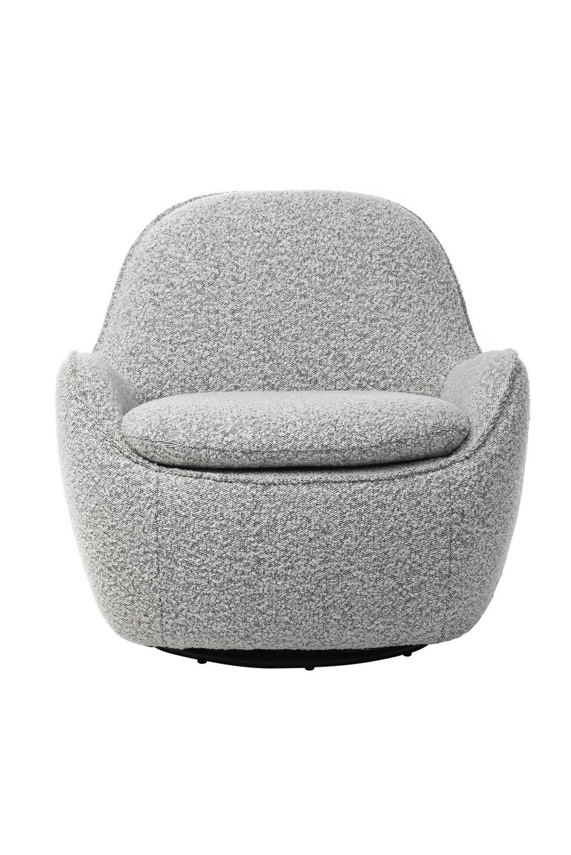 Кресло поворотное Каллисто Серый Vetro Mebel Callisto-gray- ripples-swivel-chair Altek mebli