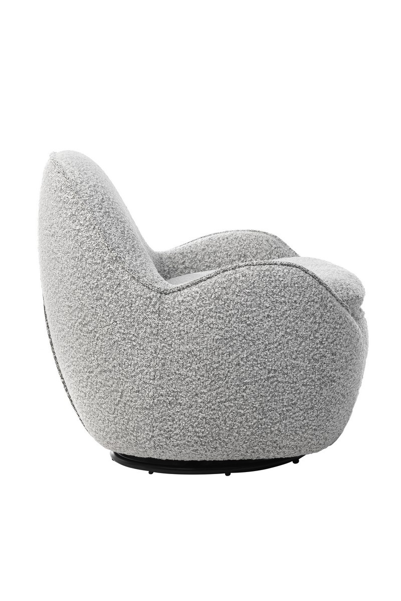 Кресло поворотное Каллисто Серый Vetro Mebel Callisto-gray- ripples-swivel-chair Altek mebli