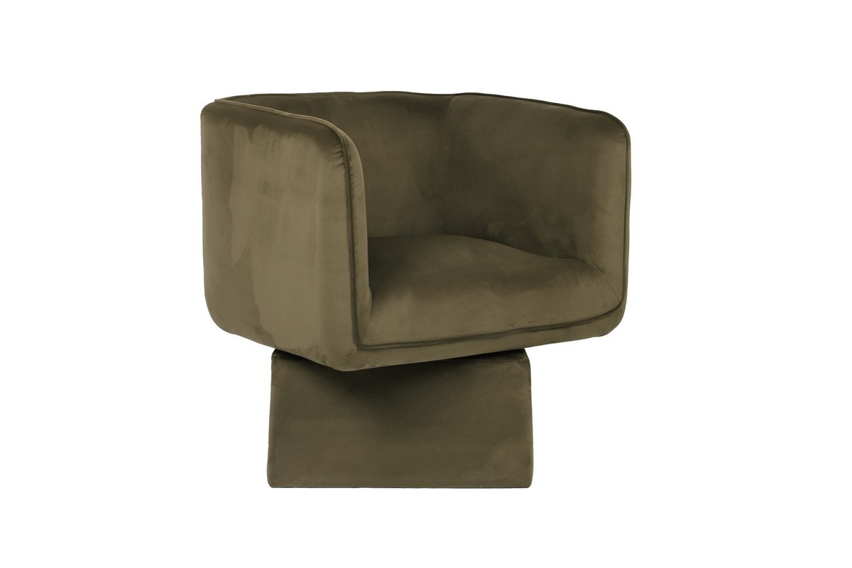 Крісло поворотне Міріам Зелений мох Vetro Mebel Armchair-swivel-miriam-moss-green Altek mebli