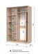 Шафа купе E-Line ЕШК 2.1 Білий 600x1500x2100 21216015 фото 3 Altek mebli