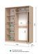 Шафа купе E-Line ЕШК 2.1 Дуб крафт золотий 600x1600x2100 21216016 фото 3 Altek mebli
