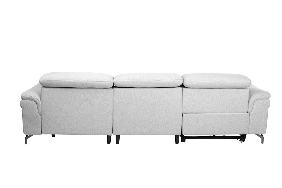 Софа Доменіко (R) Димчато-сірий/Чорний Vetro Mebel Domeniko-ash-grey-sofa-right Altek mebli