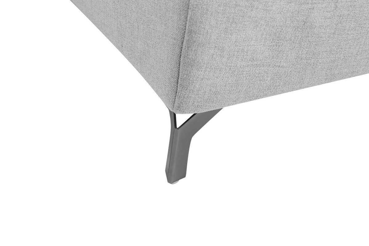 Софа Доменіко (R) Димчато-сірий/Чорний Vetro Mebel Domeniko-ash-grey-sofa-right Altek mebli