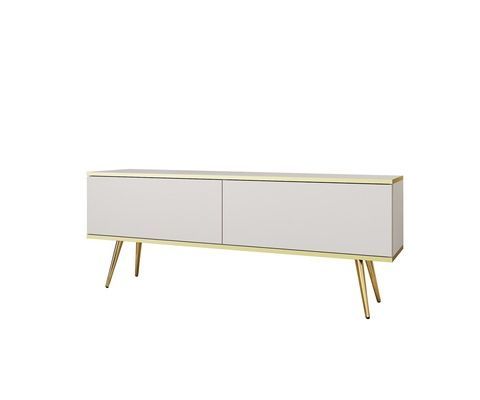 Тумба під ТВ Oro RTV135 2D Білий (золоті ніжки) PFH-091313 Altek mebli