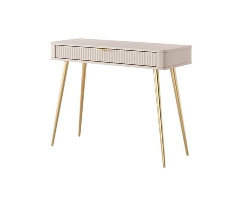 Туалетный столик Lante 1S/100 Бежевый (золотые ножки) PFH-091169 Altek mebli