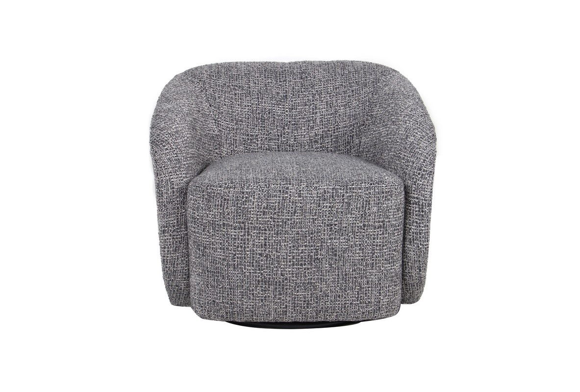 Крісло поворотне Тіно Сірий Vetro Mebel Armchair-swivel-tino-grey Altek mebli