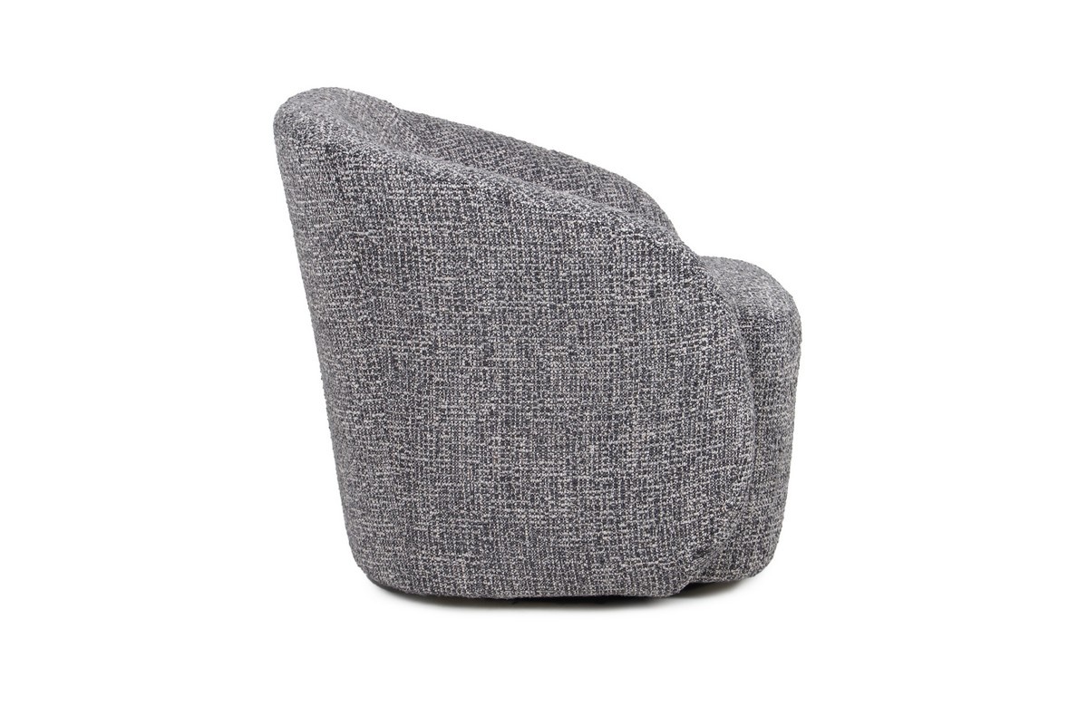 Крісло поворотне Тіно Сірий Vetro Mebel Armchair-swivel-tino-grey Altek mebli