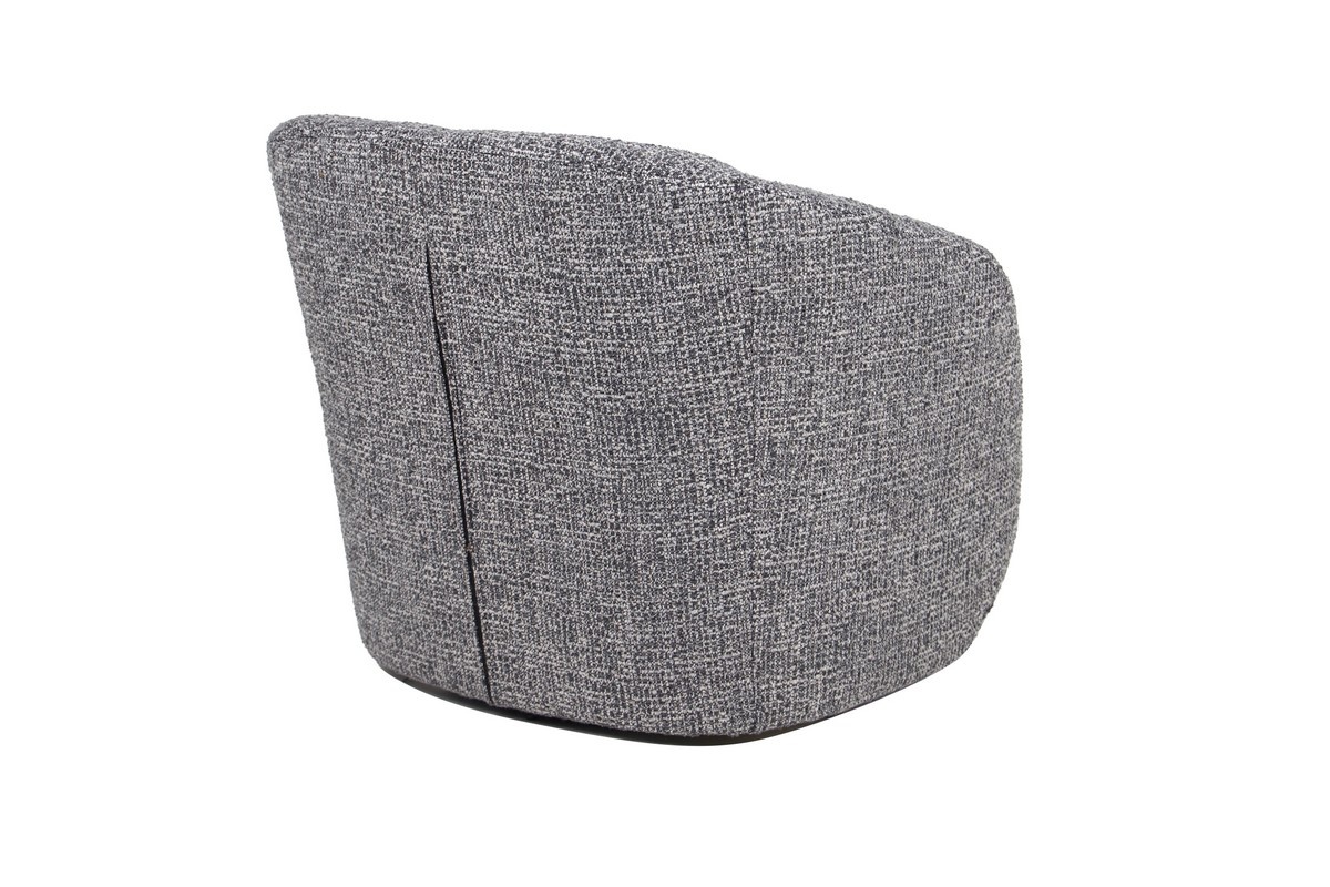 Крісло поворотне Тіно Сірий Vetro Mebel Armchair-swivel-tino-grey Altek mebli