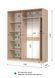 Шафа купе E-Line ЕШК 2.1 Білий 600x1700x2100 21216017 фото 3 Altek mebli