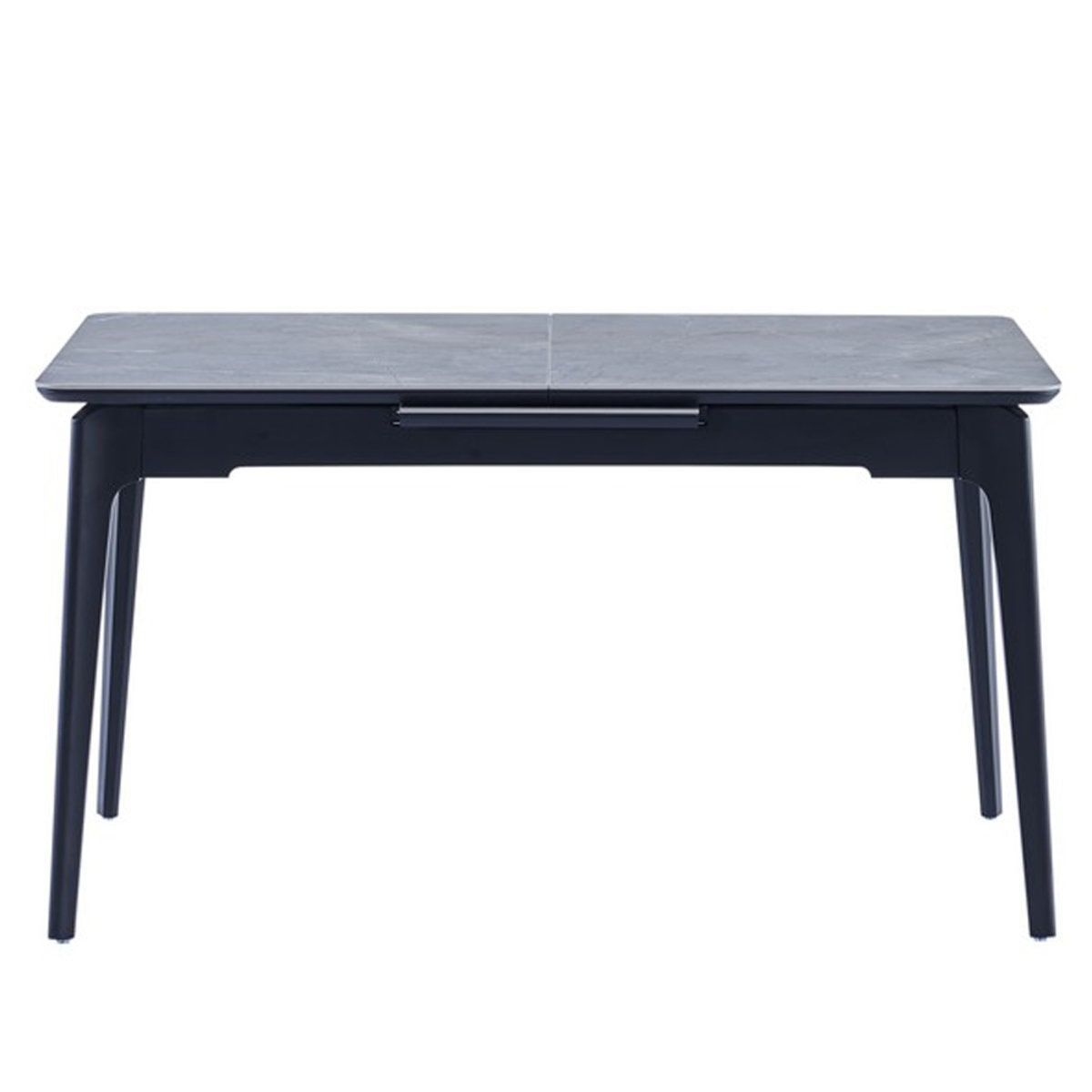 Стол обеденный BERLIN CERAMIC 1400(1800)x800 Серый мат/Черный