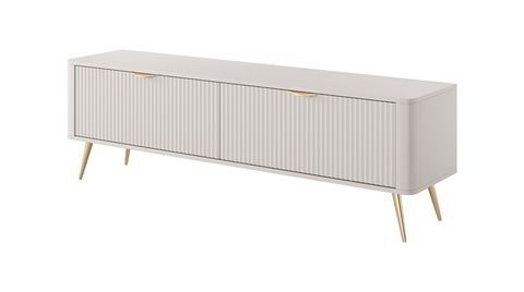 Тумба під ТВ Lante 2D/163 Бежевий (золоті ніжки) PFH-091118 Altek mebli