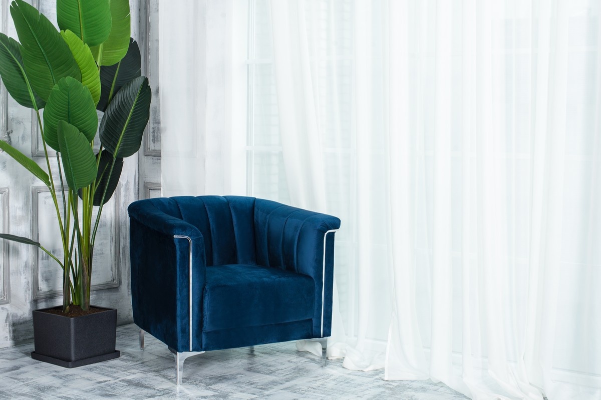 Крісло Джованні Індіго Vetro Mebel Giovanni-indigo-velvet-armchair Altek mebli