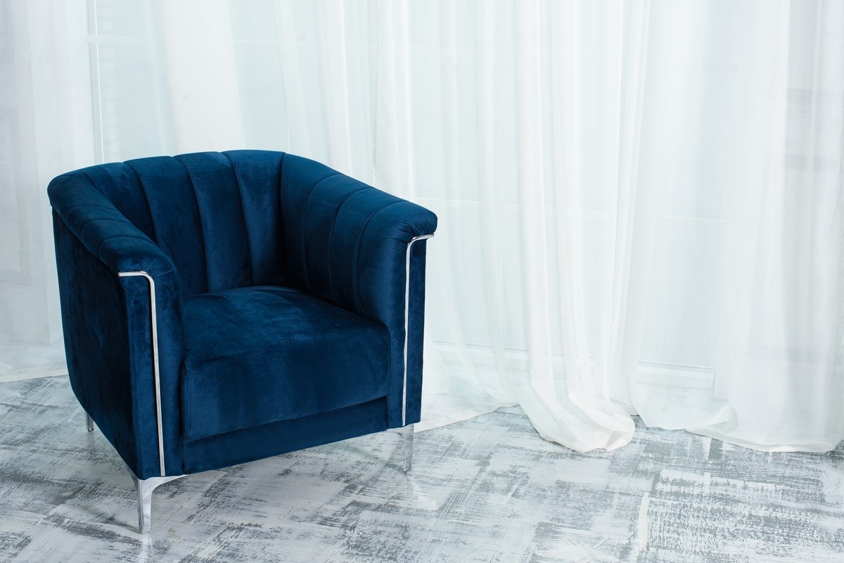 Крісло Джованні Індіго Vetro Mebel Giovanni-indigo-velvet-armchair Altek mebli