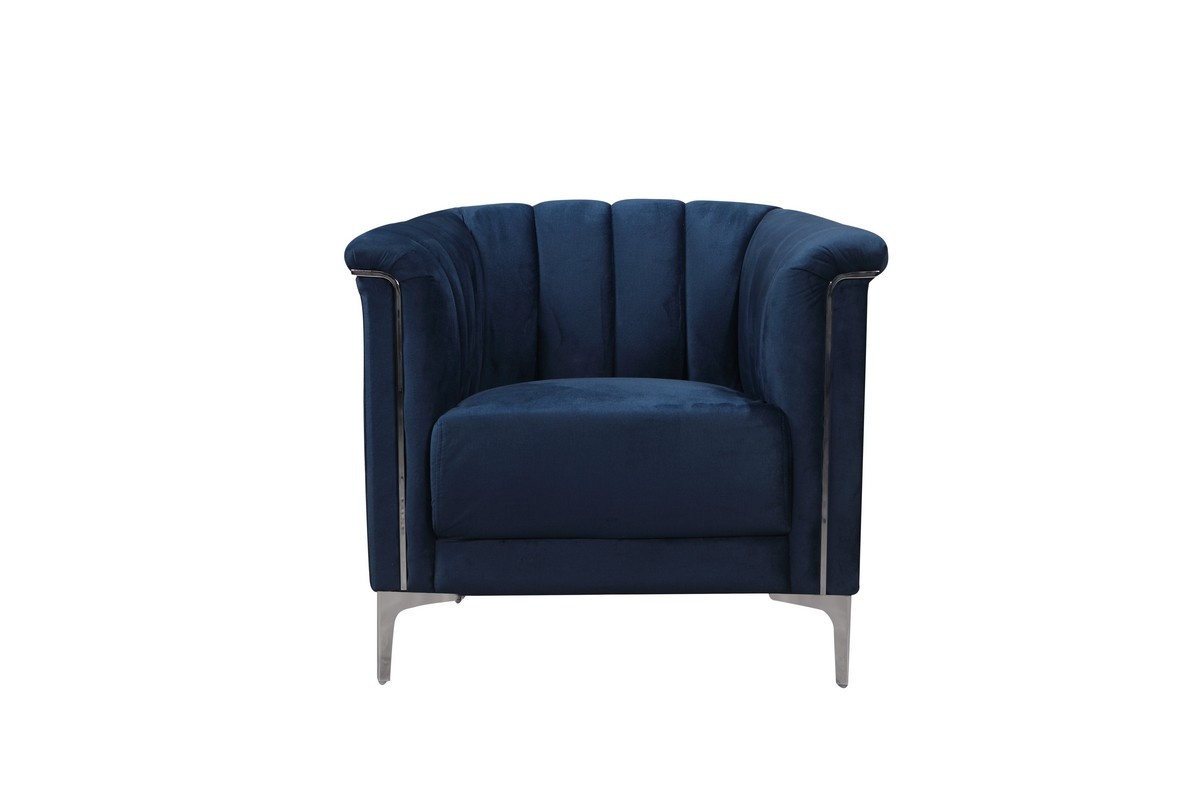 Крісло Джованні Індіго Vetro Mebel Giovanni-indigo-velvet-armchair Altek mebli