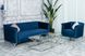 Крісло Джованні Індіго Vetro Mebel Giovanni-indigo-velvet-armchair фото 8 Altek mebli