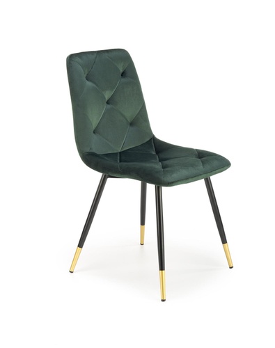 Обеденный стул K438 Темно-зеленый/Черный K438-4 Altek mebli