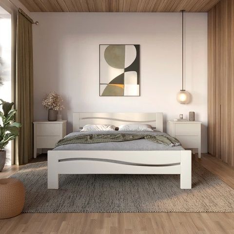 Двоспальне ліжко Неаполь Айворі 160&times;200 см MBG-50022-12 Altek mebli