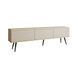 Тумба під ТВ Oro RTV175 MDF 3D Бежевий (чорні ніжки) PFH-091348 Altek mebli