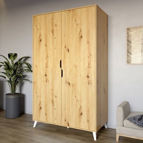 Шафа Борн 1200 Дуб Артизан (ніжки білі) MZN-031052 Altek mebli