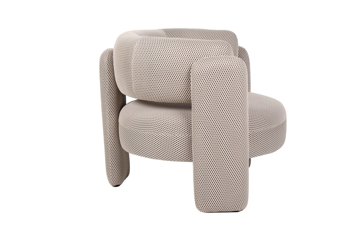 Крісло Памела Бізе Vetro Mebel Armchair-pamela-beige Altek mebli