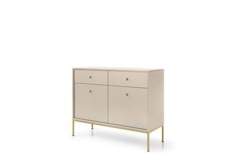 Комод Mono MKSZ104 2D2S Бежевый песочный (золотые ножки) PFH-091205 Altek mebli