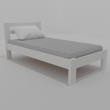 Односпальне ліжко (дерево) Класик 90х190 Білий