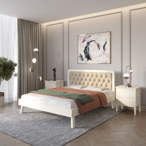 Полуторне ліжко Токіо Айворі 120&times;190 см MBG-50033-16 Altek mebli