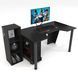Геймерський стіл ZEUS GAMER-4 чорний GM-4B Altek mebli