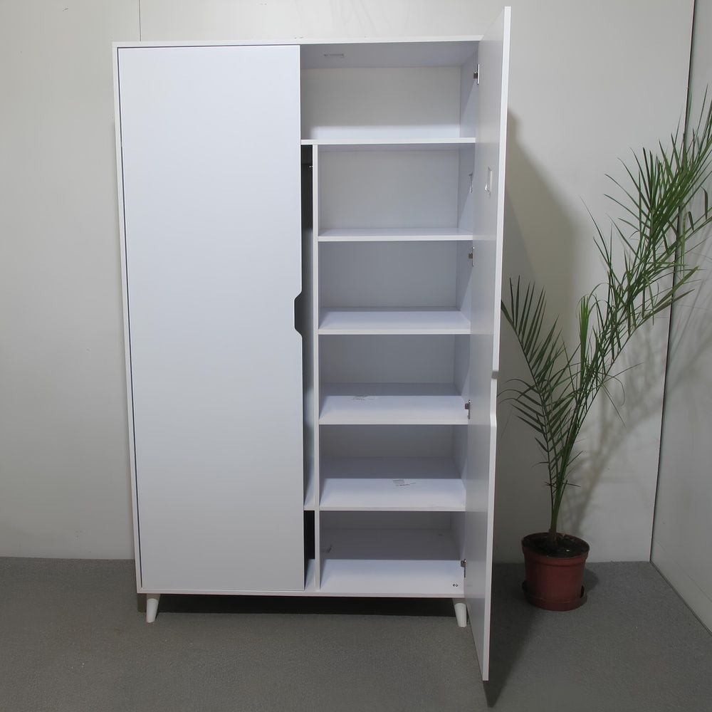 Шафа Борн 1200 Дуб Артизан/Антрацит (ніжки білі) MZN-031053 Altek mebli