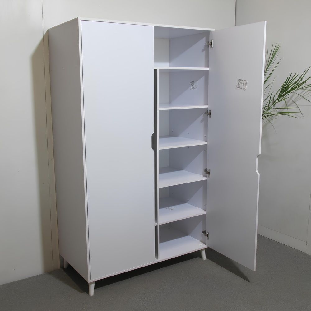 Шафа Борн 1200 Дуб Артизан/Антрацит (ніжки білі) MZN-031053 Altek mebli