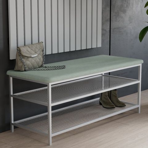 Банкетка 850 Magic velvet/Білий BK-2-001 Altek mebli