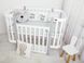Детская кроватка "Magic" Бело-серый 1200х600 дерево 12001 фото 7 Altek mebli