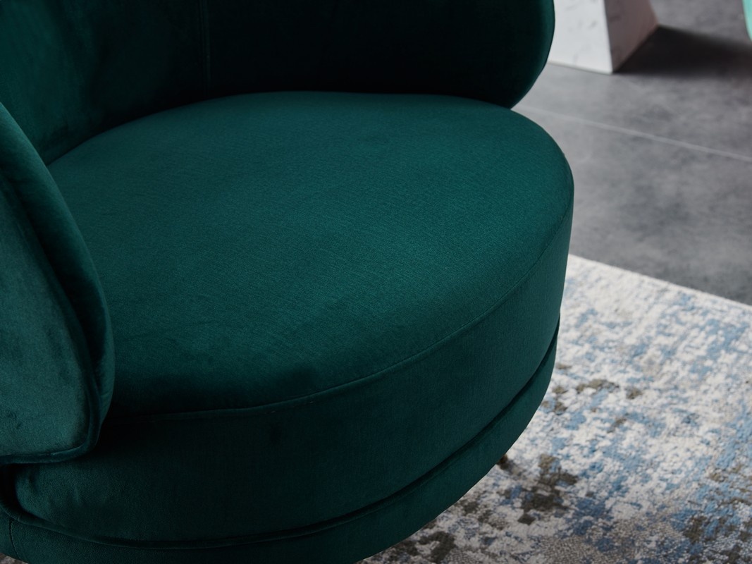 Кресло Сильвия Изумруд/Золото Vetro Mebel silviya-emerald-armchair Altek mebli