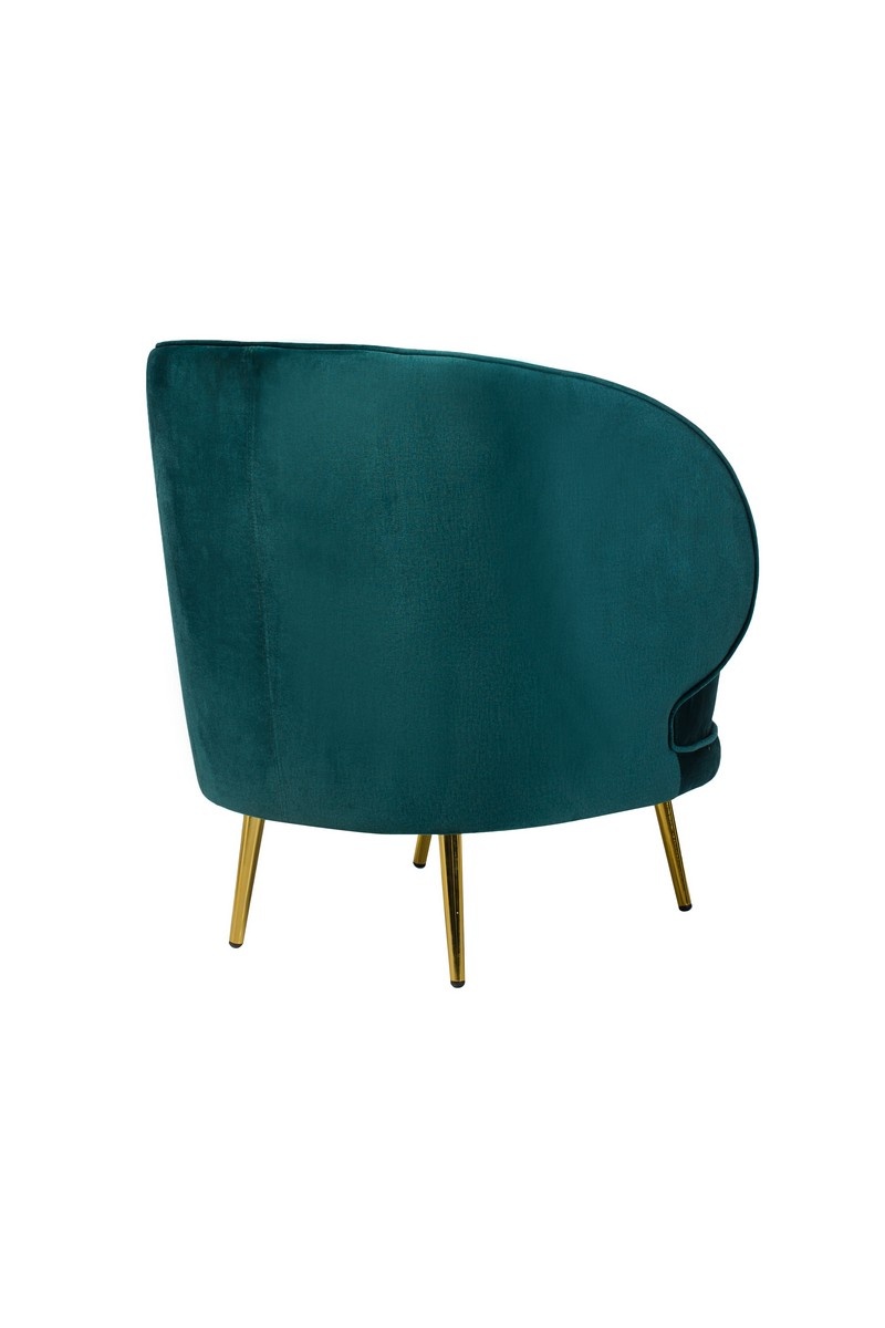 Кресло Сильвия Изумруд/Золото Vetro Mebel silviya-emerald-armchair Altek mebli