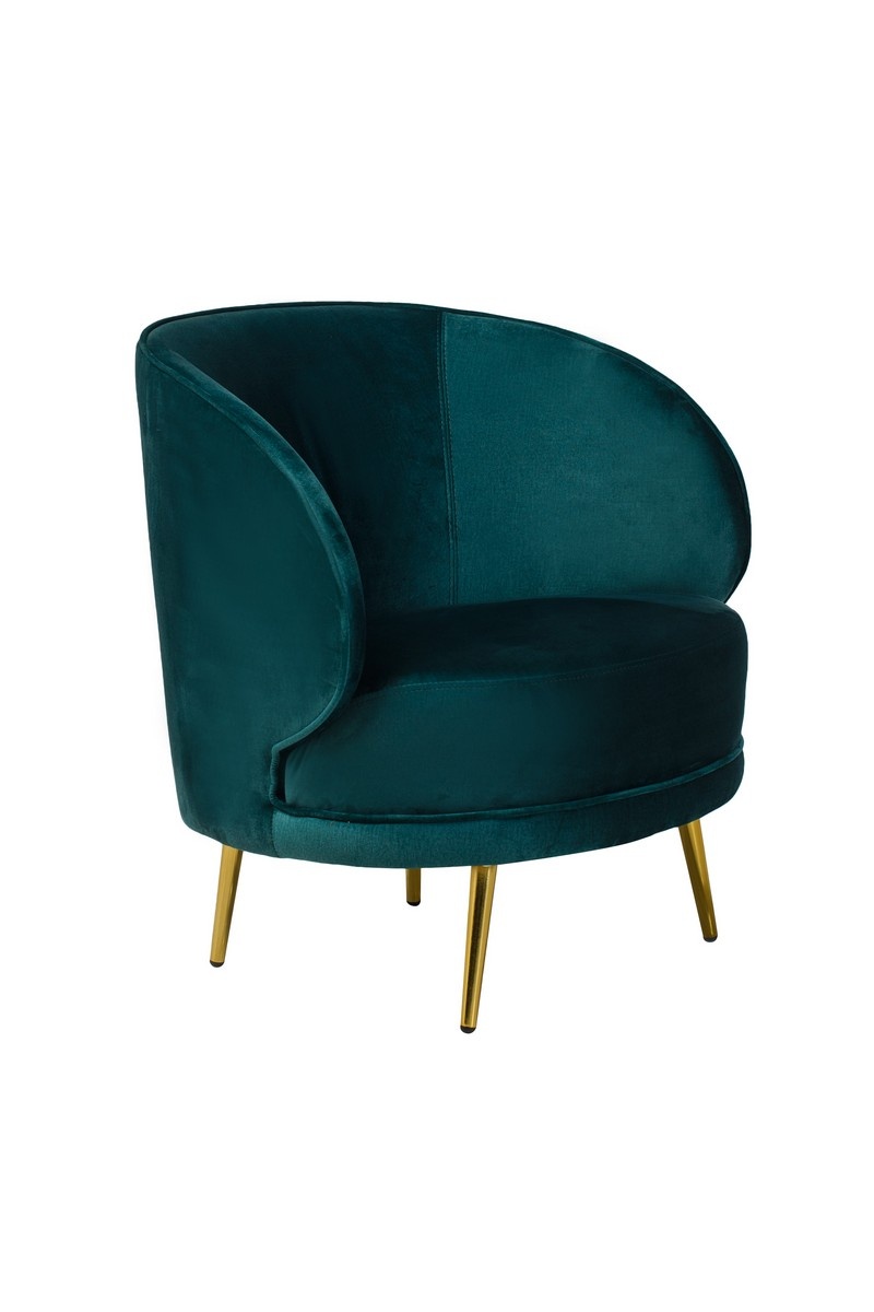 Крісло Сильвія Смарагд/Золото Vetro Mebel silviya-emerald-armchair Altek mebli