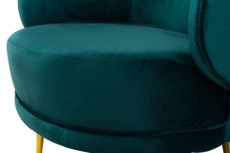 Кресло Сильвия Изумруд/Золото Vetro Mebel silviya-emerald-armchair Altek mebli