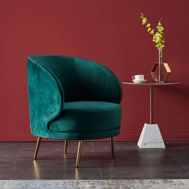 Кресло Сильвия Изумруд/Золото Vetro Mebel silviya-emerald-armchair Altek mebli