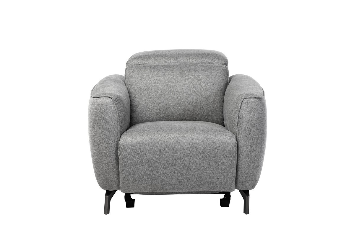 Крісло Валентіно Сірий/Чорний Vetro Mebel Valentino-grey-armchair Altek mebli