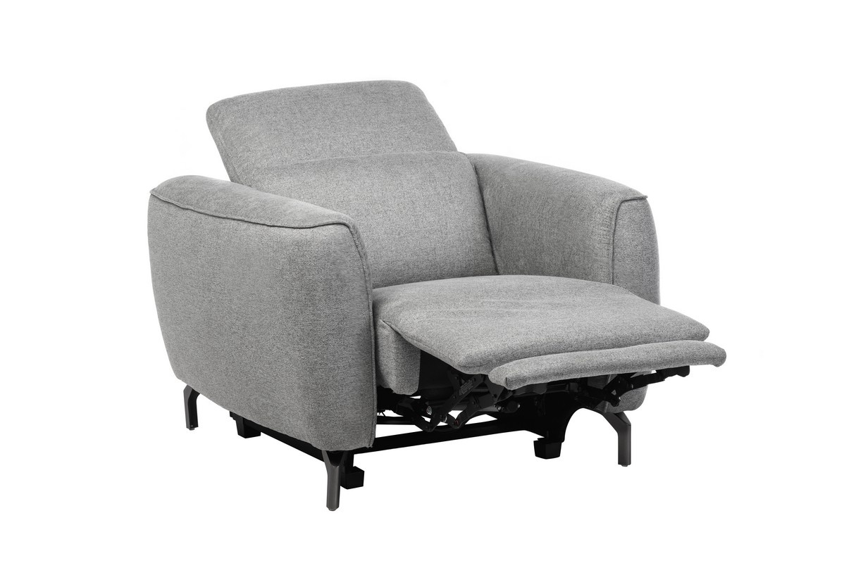 Крісло Валентіно Сірий/Чорний Vetro Mebel Valentino-grey-armchair Altek mebli